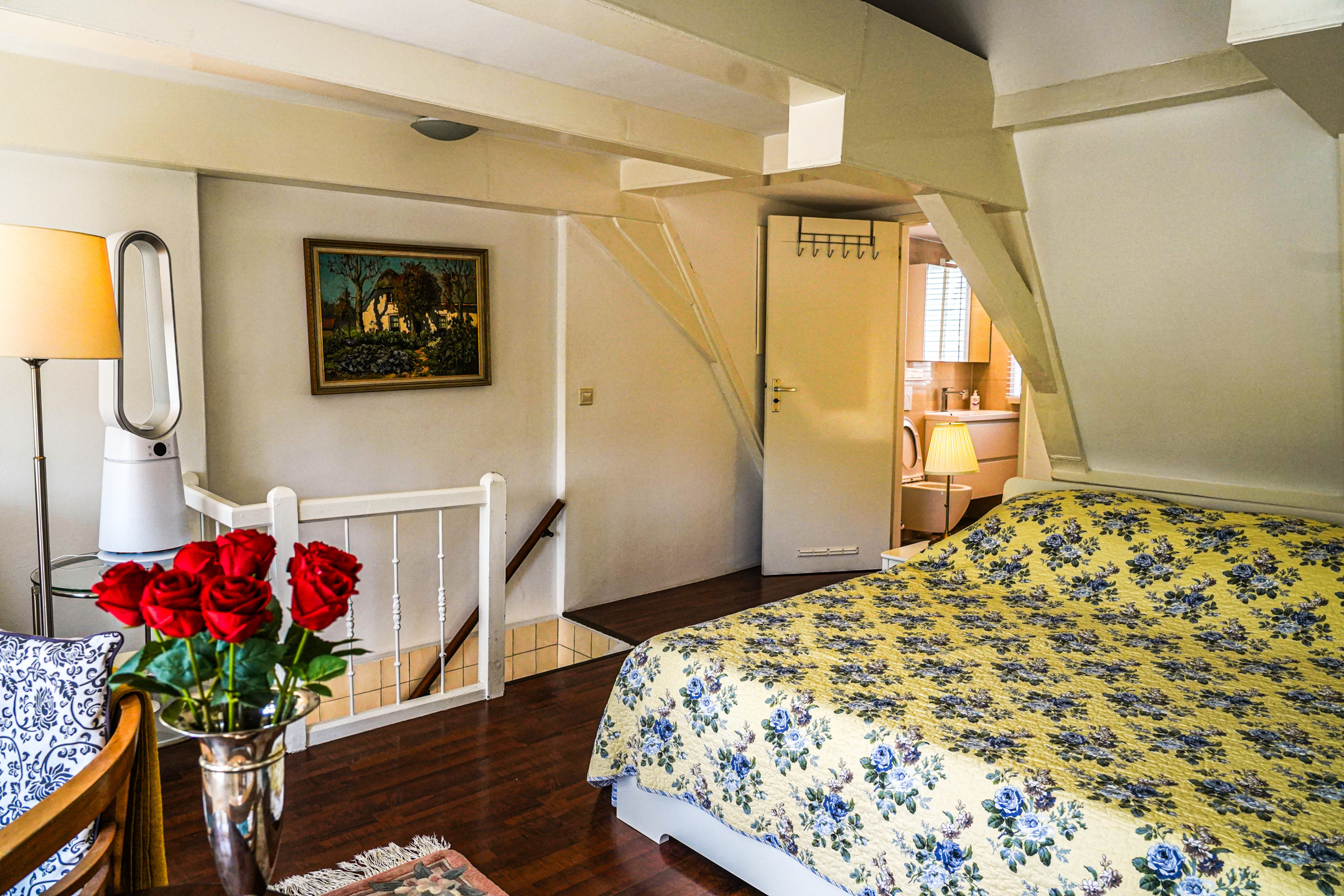 Full Bedroom View Other Angle The Balcony at Prinsen Canal apartment Amsterdam